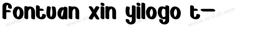 fontuan xin yilogo t字体转换